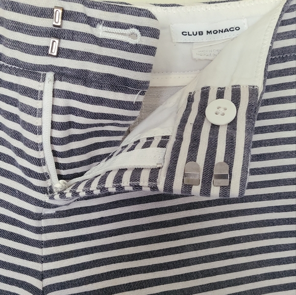 Club Monaco Sailor Stripe Scalloped Shorts - Picture 3 of 5
